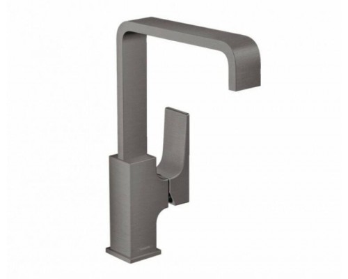 Смеситель для раковины, Hansgrohe, Metropol, цвет-хром черный шлифованный