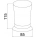 Boheme Brillante Стакан настольный, 8,5х8,5хh11,5 см, цвет: хром глянцевый 10441