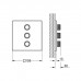 Комплект верхней монтажной части для вентиля GROHE Grohtherm SmartControl, квадратная розетка, темный графит глянец (29127A00)