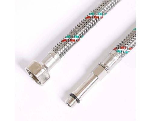Гибкая подводка для смесителя UNI-FITT МL10х1 - 1/2" 50 см оплетка из нержавеющей стали Гибкая подводка для смесителя UNI-FITT МL10х1 - 1/2" 50 см оплетка из нержавеющей стали