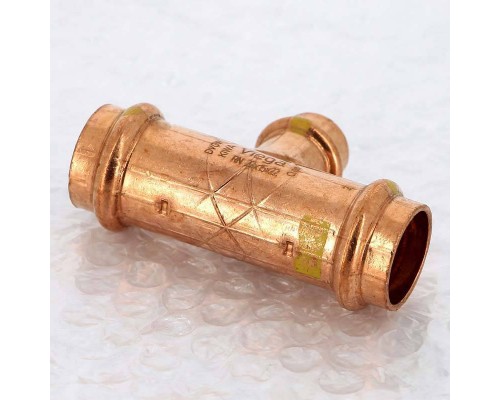 Тройник пресс медь Profipress G VIEGA 22х15х22