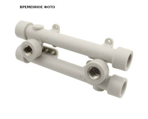 Водорозетка полипропиленовая двойная AlcaPipe В 1/2 x 20 PPR настенный комплект