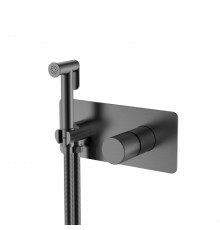 Boheme Stick Spirale Гигиенический душ со смесителем и встраиваемой частью, цвет: gun metall 127-GM.4