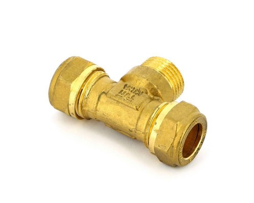 Тройник обжим-Н TIEMME 15х1/2"х15