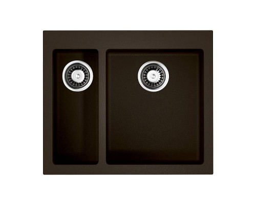 Omoikiri Bosen 59-2-DC Кухонная мойка Tetogranit 59x50 см, цвет: темный шоколад 4993223