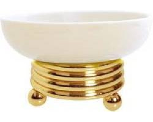 Boheme Hermitage Gold Мыльница настольная, 11х11хh6,5 см, цвет: золото глянцевое 10360