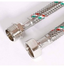 Гибкая подводка для воды UNI-FITT НВ 1/2" 250 см оплетка из нержавеющей стали