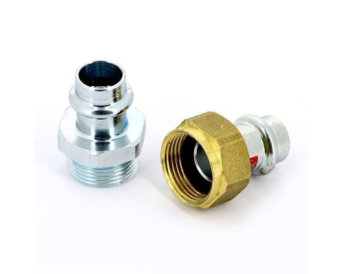 Муфта разъёмная пресс плоская прокладка оцинкованная сталь Prestabo VIEGA 15