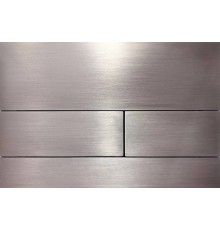 Клавиша смыва, Splendy, Stable Mood, для унитаза, шгв 220-5-150, с прямоугольными кнопками, цвет-сталь брашированная