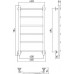 Стилье Версия-Н2 Полотенцесушитель водяной для ГВС 46x79,4h см, цвет: без покрытия 00622-8040