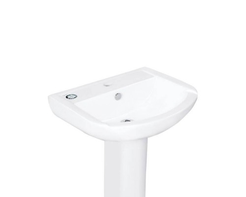 Раковина, Jaquar, Aria, шгв 560-470-190, отверстия для смесителя-1, цвет-белый