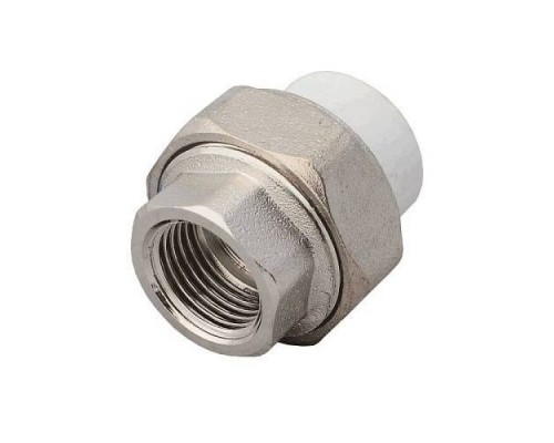 Муфта PP-R бел комб разъем Дн25х3/4" ВР ZFPCL Муфта PP-R бел комб разъем Дн25х3/4" ВР ZFPCL