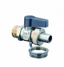Кран шаровой, Optiflex KFE, DN-10, 3/8, Н, ручка-с ограничителем, никелированный