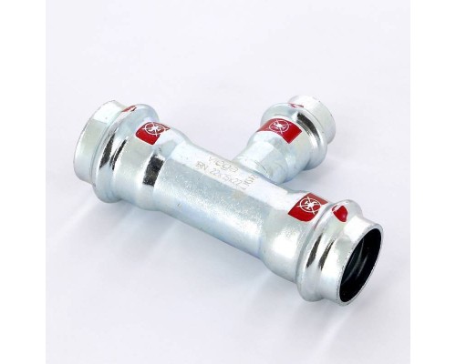 Тройник пресс оцинкованная сталь Prestabo VIEGA 22х15х22