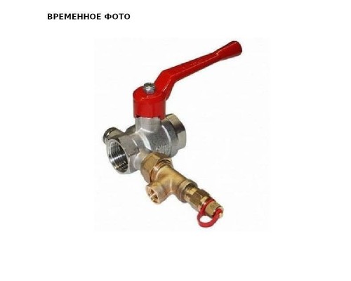 Кран шаровой 1" c тройником для трубки PN16 BB, DN 25