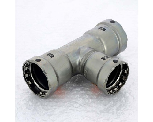 Тройник пресс оцинкованная сталь Megapress VIEGA 1"1/2x1"1/4x1"1/2