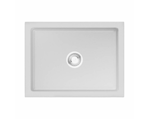 Мойка, OMOIKIRI, Mikura, шгв 610-460-254, отверстия для смесителя-отсутствуют, цвет-белый глянцевый