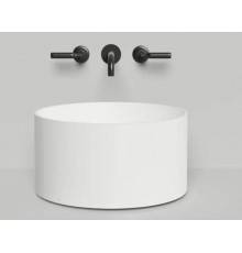Раковина, Salini, Armonia Round, шгв 450-450-250, отверстия для смесителя-отсутствуют, цвет-белый матовый
