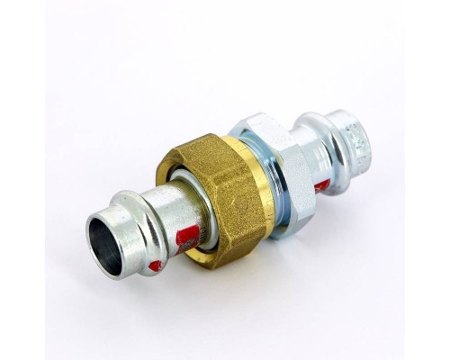 Муфта разъёмная пресс плоская прокладка оцинкованная сталь Prestabo VIEGA 15