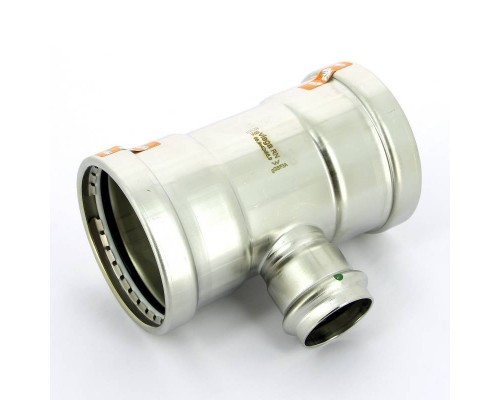 Тройник пресс нержавеющая сталь Sanpress Inox VIEGA 89x42x89