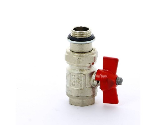 Кран шаровой НВ с разъемным соединением и уплотнением IDEAL бабочка ITAP 1/2"