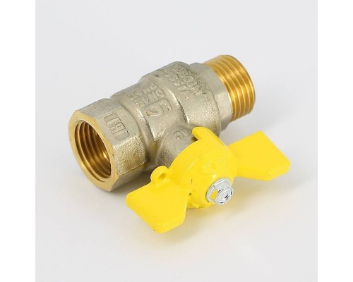 Кран газовый Pride LD НВ 1/2" полнопроходной бабочка