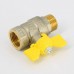 Кран газовый Pride LD НВ 1/2" полнопроходной бабочка