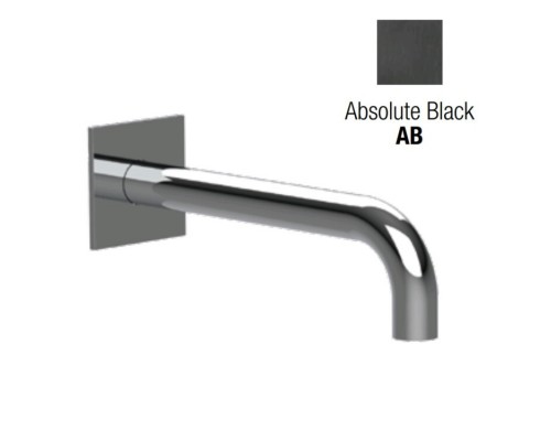 Излив, Almar, Waterfalls, с квадратным отражателем, цвет-Absolute Black Brushed PVD