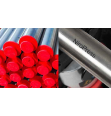 Труба в штангах, Sanha, NiroPress AISI 304, 76,1х1,5, в штангах 6 м, нержавеющая сталь 1.4301, 9100.3