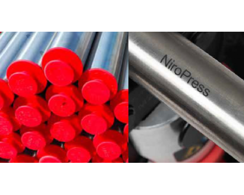 Труба в штангах, Sanha, NiroPress AISI 304, 76,1х1,5, в штангах 6 м, нержавеющая сталь 1.4301, 9100.3