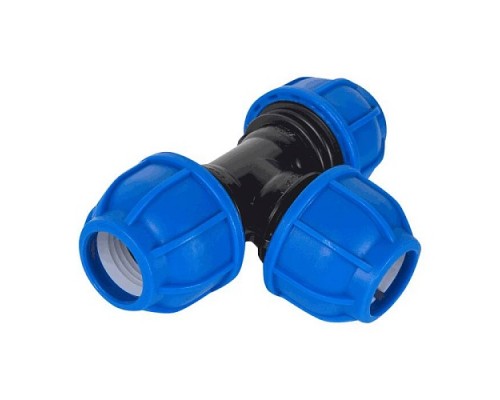 Тройник ПЭ компресс Дн25 Ру16 VALFEX 1210012252525