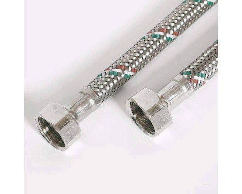 Гибкая подводка для воды UNI-FITT DN 8 ВВ 1/2" 40 см оплетка из нержавеющей стали Гибкая подводка для воды UNI-FITT DN 8 ВВ 1/2" 40 см оплетка из нержавеющей стали