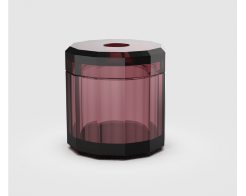 Салфетница, Decor Walther, Kristall, шгв 150-150-150, цвет-Rich Burgundy