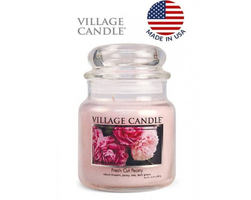 Декоративная свеча Village Candle Пион (389 грамм)