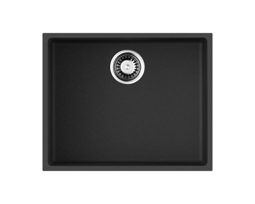 Omoikiri Bosen 54-U-BL Кухонная мойка Tetogranit 54x44 см, цвет: черный 4993161