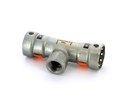 Тройник пресс-В оцинкованная сталь Megapress VIEGA 3/4"x1/2"x3/4