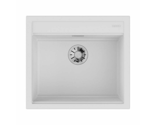 Мойка, OMOIKIRI, Kitagawa, шгв 570-510-200, отверстия для смесителя-3 промаркированных, чаши-1, цвет-Белый