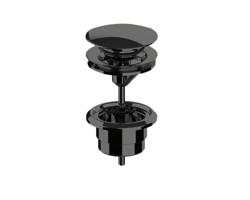 Донный клапан, Almar, без коллекции, для раковин, 1 1/4, цвет-Absolute Black Brushed PVD (ПРОДАЕТСЯ ТОЛЬКО В КОМПЛЕКТЕ С ОСНОВНЫМ ИЗДЕЛИЕМ)
