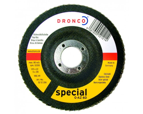 Лепестковый диск Dronco G-AZ K80, плоский (5212107)