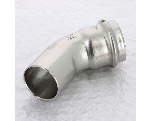 Угол-вставка пресс 45 град. нержавеющая сталь Sanpress Inox VIEGA 42