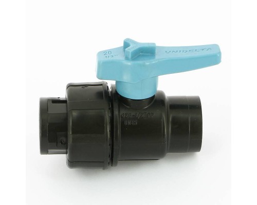 Кран ВВ Unidelta 1/2" для труб ПНД полипропилен PP-B