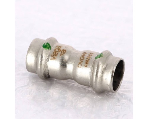 Муфта пресс нержавеющая сталь Sanpress Inox VIEGA 18 Муфта пресс нержавеющая сталь Sanpress Inox VIEGA 18