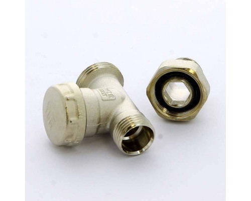 Вентиль НН для радиаторов обратный с разъемным соединением TIEMME 1/2"-1/2"х16