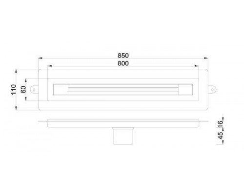 Boheme Душевой лоток, цвет: chrome 981-80-CR Boheme Душевой лоток, цвет: chrome 981-80-CR