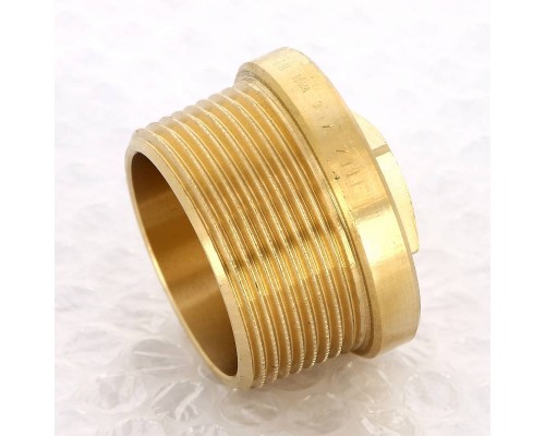 Заглушка Н Viega 1"1/2 с квадратом и бортиком бронза