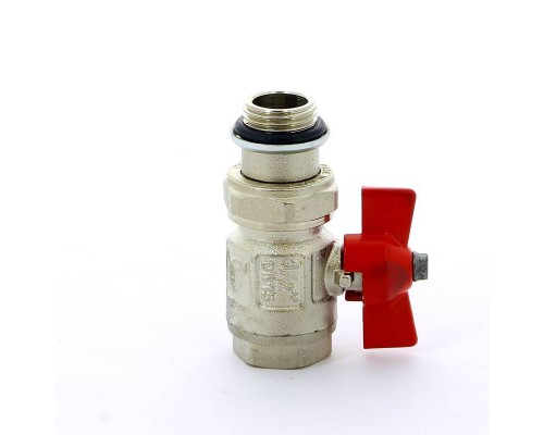 Кран шаровой НВ с разъемным соединением и уплотнением IDEAL бабочка ITAP 1/2"