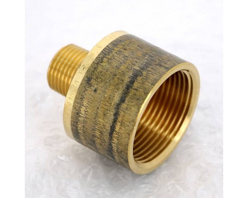 Переходник круглый НВ Viega 1/2"х1"1/4 бронза