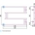 Сунержа High-Tech Полотенцесушитель водяной 65x50h, цвет: без покрытия 00-0050-5065