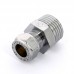 Муфта обжим-Н хромированная TIEMME 10х1/2"
