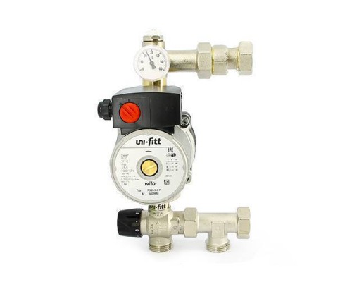Насосно-смесительная группа UNI-FITT SOLOMIX X с накидной гайкой 1" с насосом GRUNDFOS UPSO 25-65 130